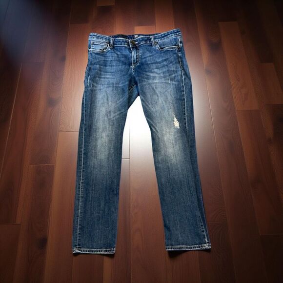 Kut from the Kloth Chris Blue Stretch Denim Jogger Pants Size 6 26x26 #61 - Picture 1 of 6